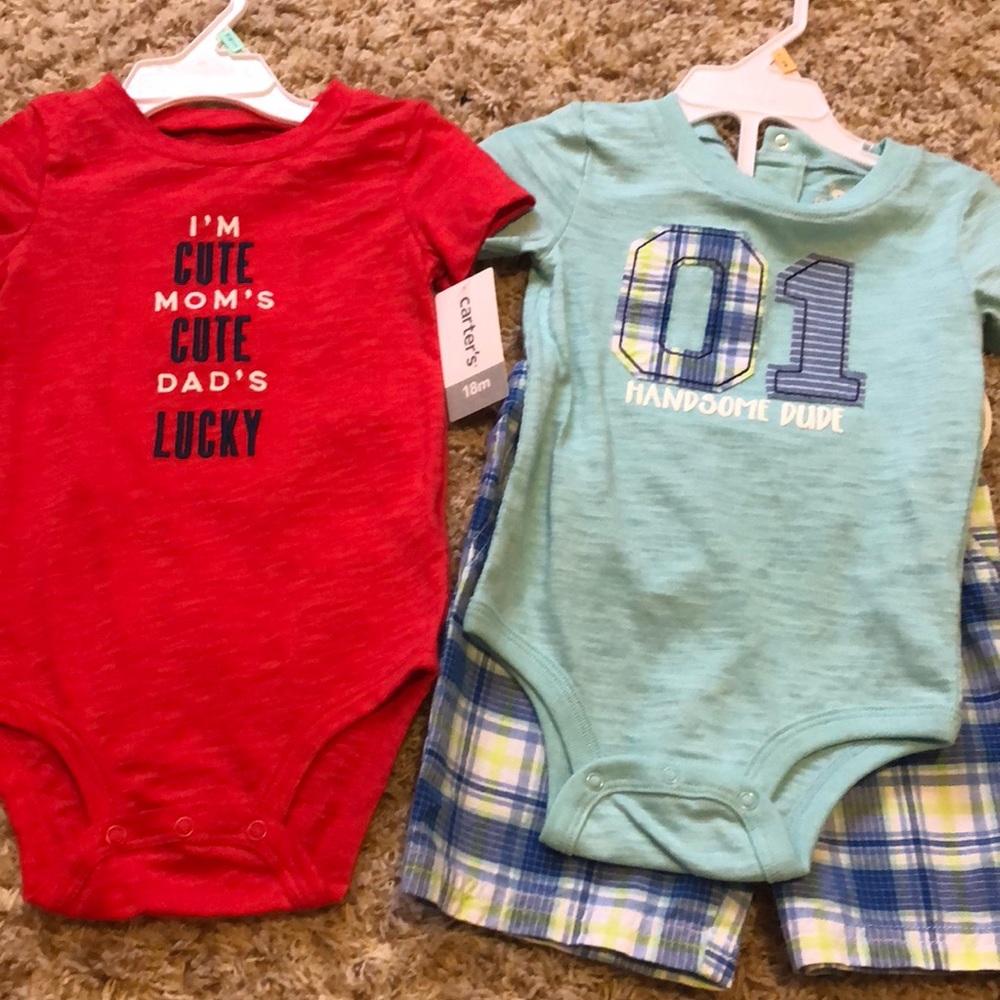 New onesies and shorts